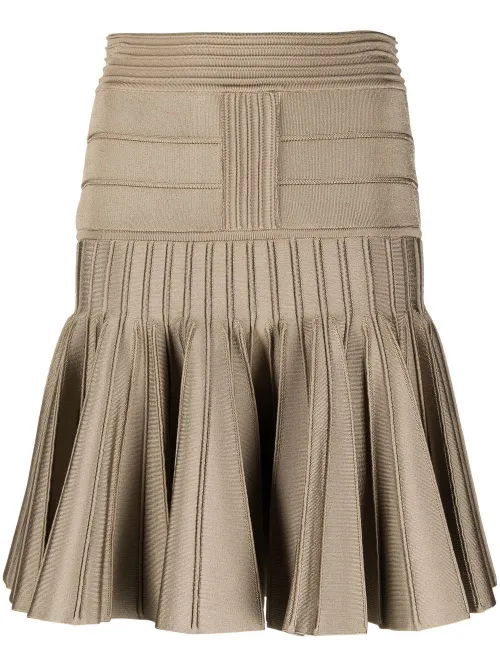Minijupe en maille - Balmain - Modalova