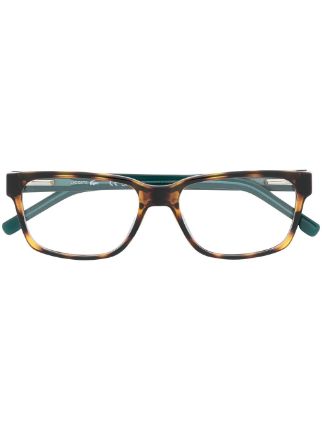 Lacoste logo-plaque square-frame Glasses - Farfetch