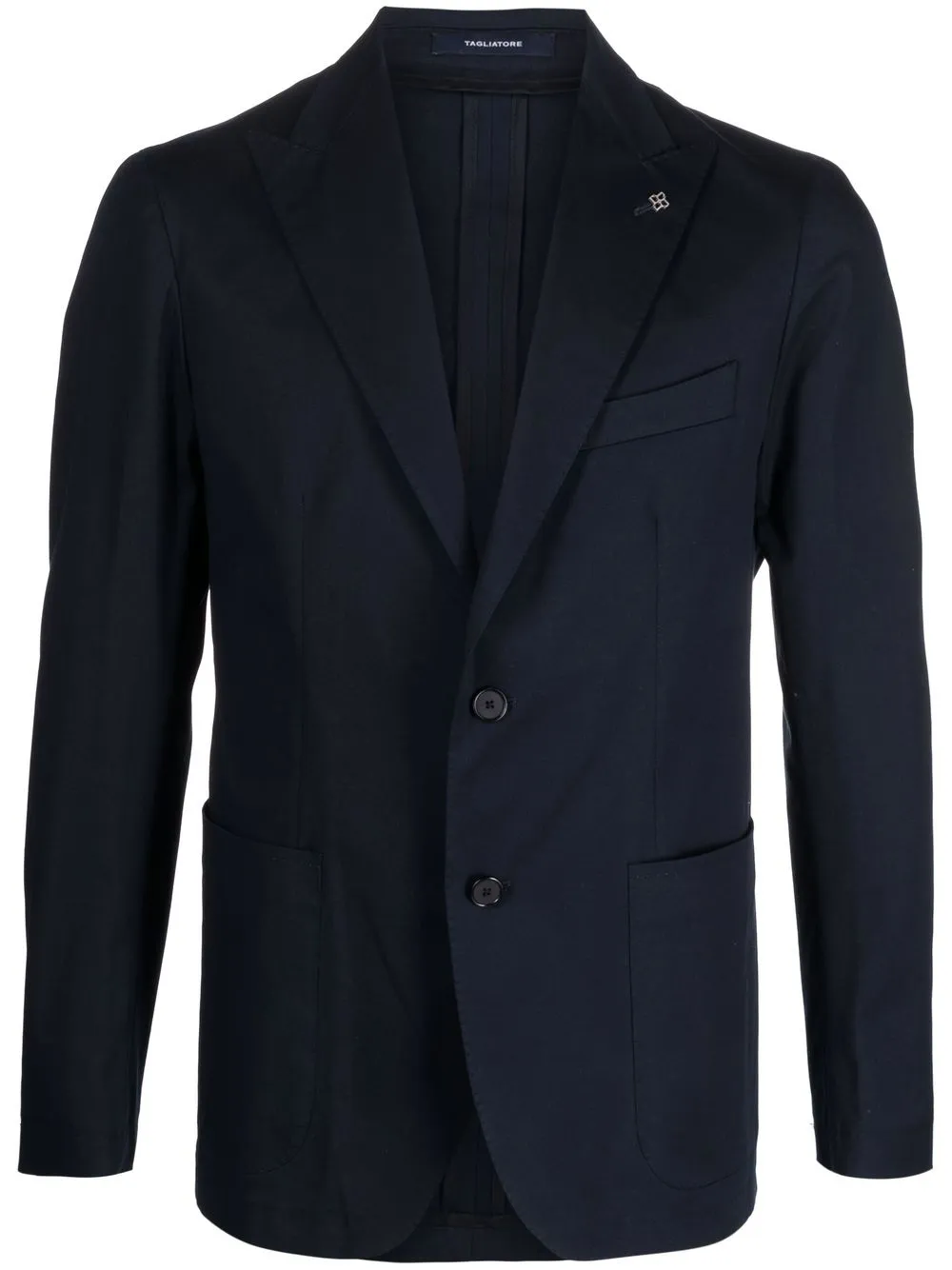 

Tagliatore single-breasted cotton blazer - Blue