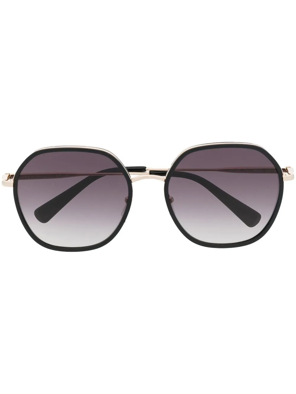 

Longchamp logo-engraved oversized sunglasses - Black