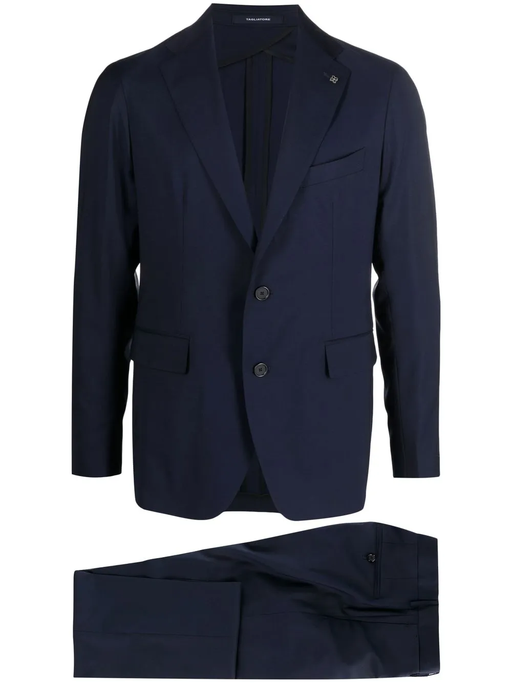 

Tagliatore single-breasted virgin-wool two-piece suit - Blue