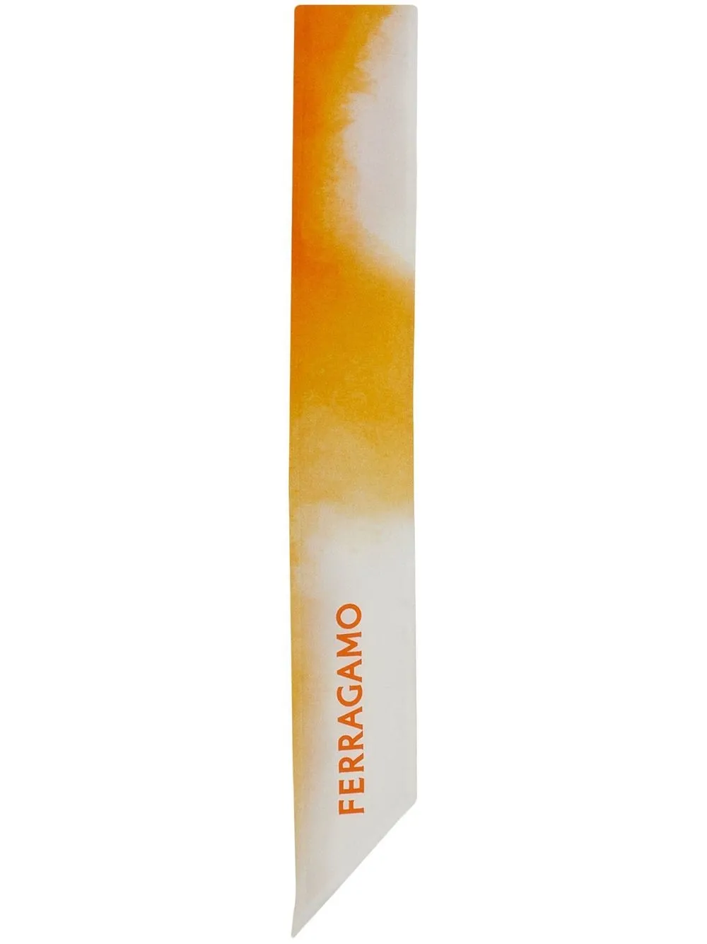 

Ferragamo ombre-print silk headscarf - Naranja
