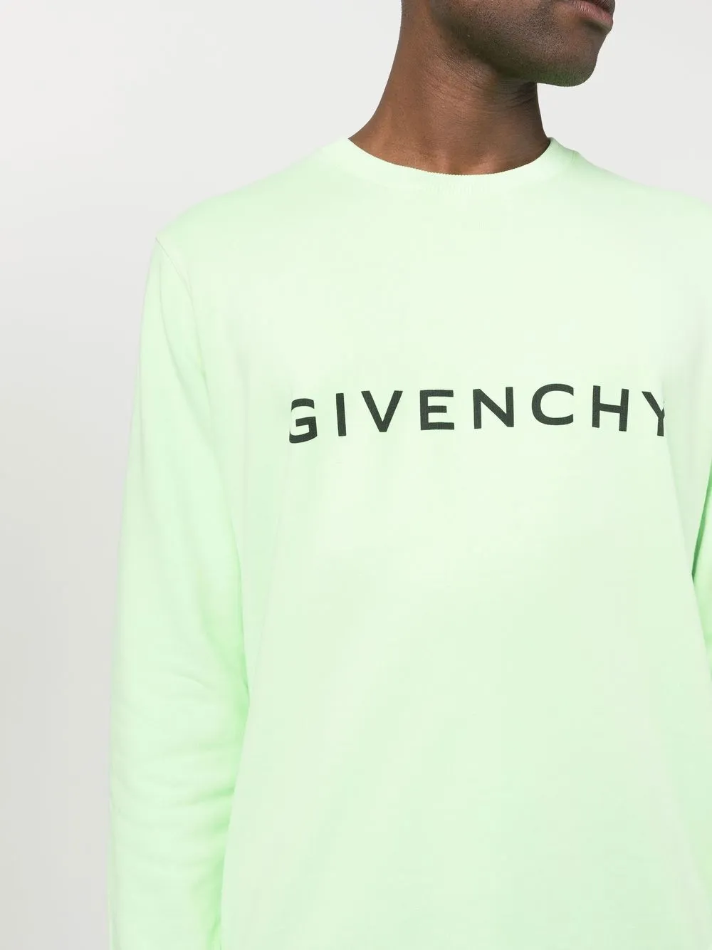 Givenchy Sweater met logoprint Groen