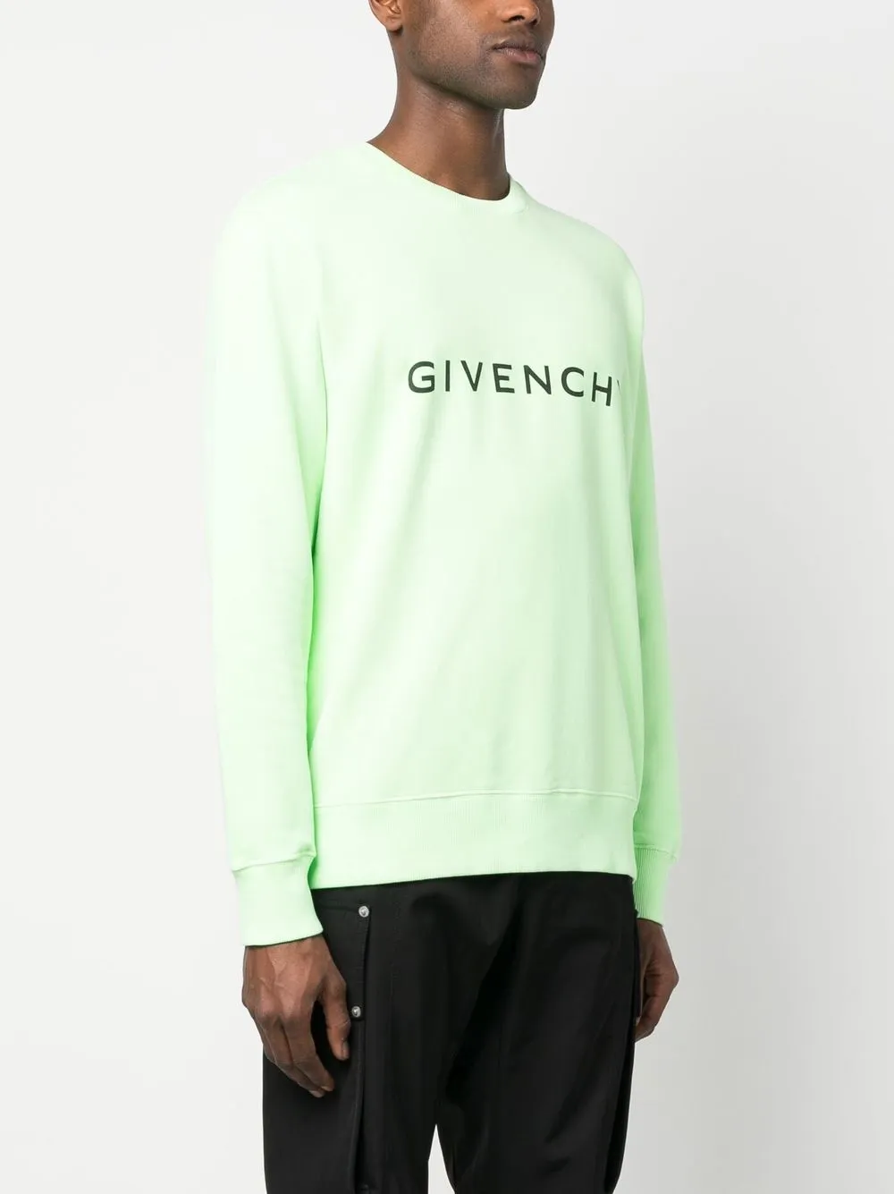 Givenchy Sweater met logoprint Groen