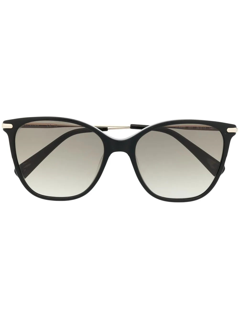 

Longchamp engraved-logo square-frame sunglasses - Black