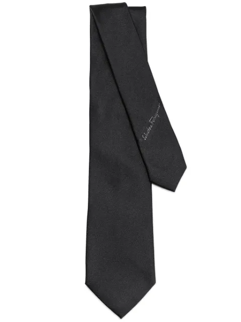 Ferragamo patterned-jacquard silk tie