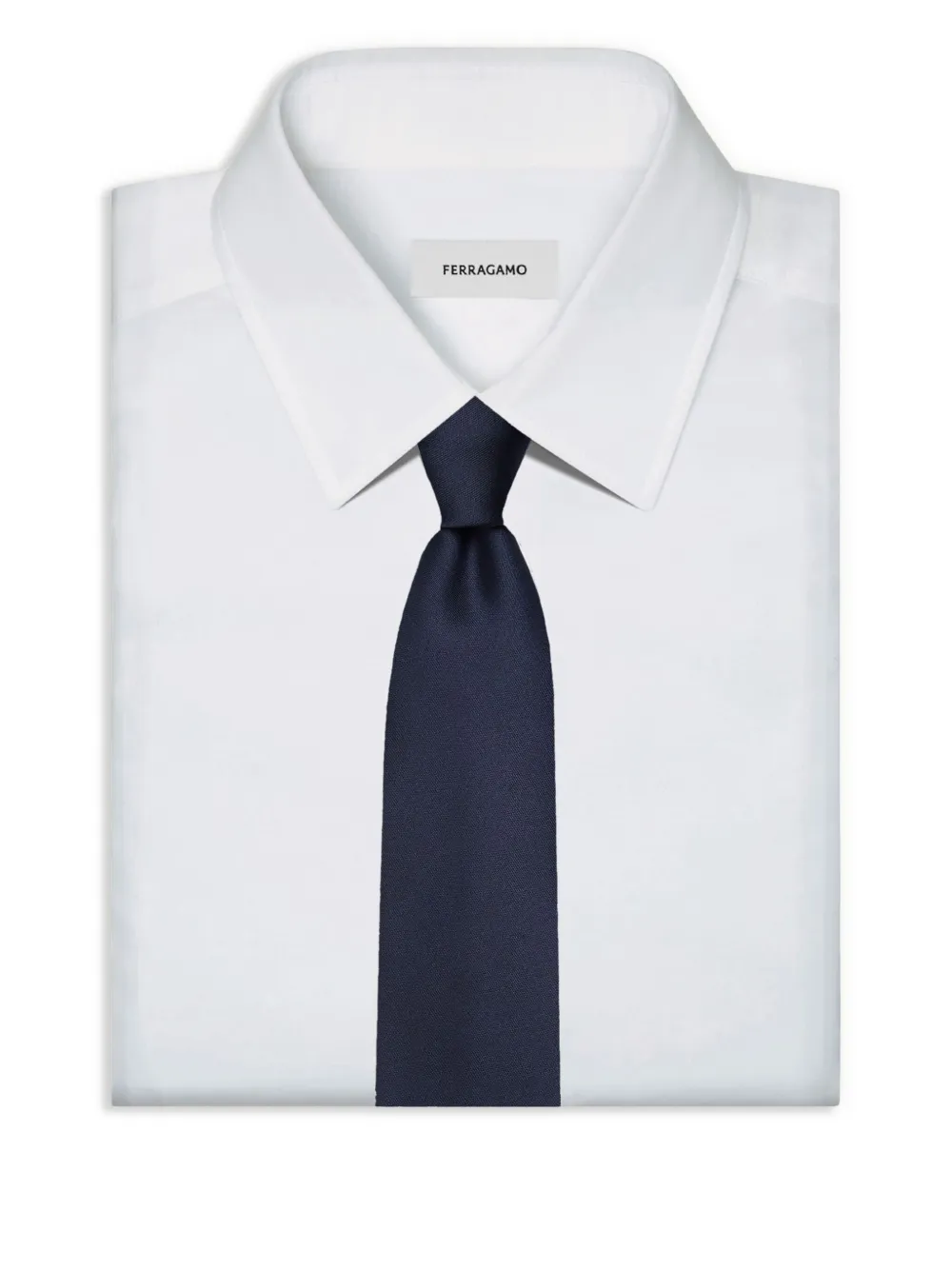 Ferragamo Jacquard Tie In Blue