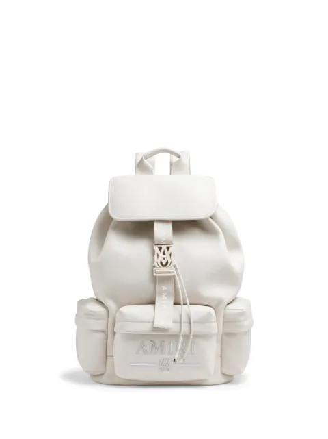 AMIRI logo-plaque leather backpack