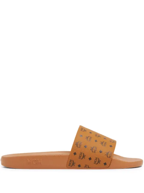 Mcm slides sale online