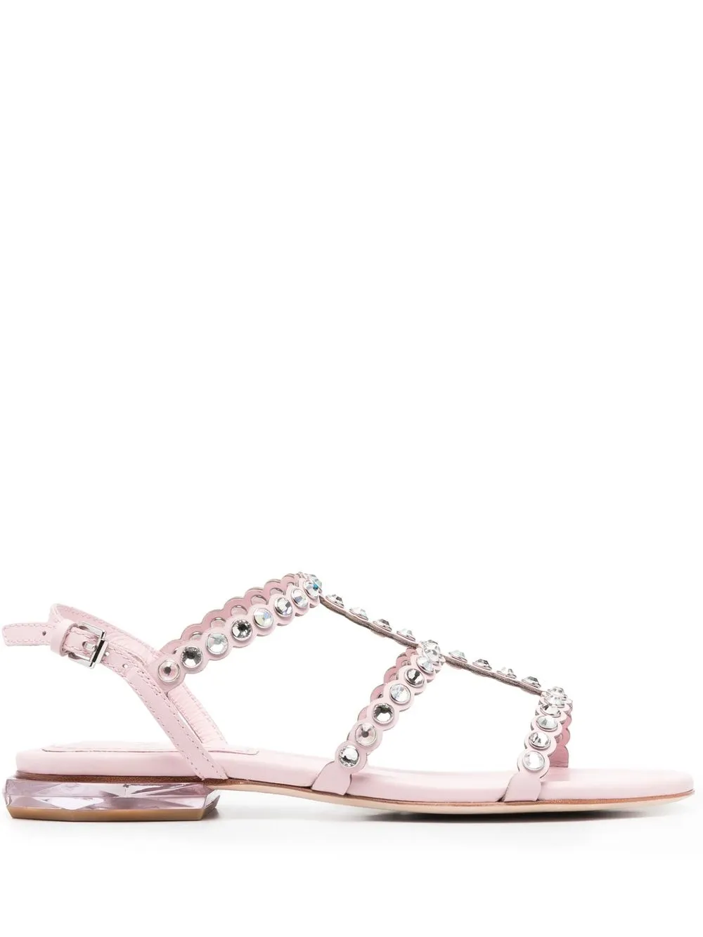 

Ash Saphin crystal-embellished sandals - Pink