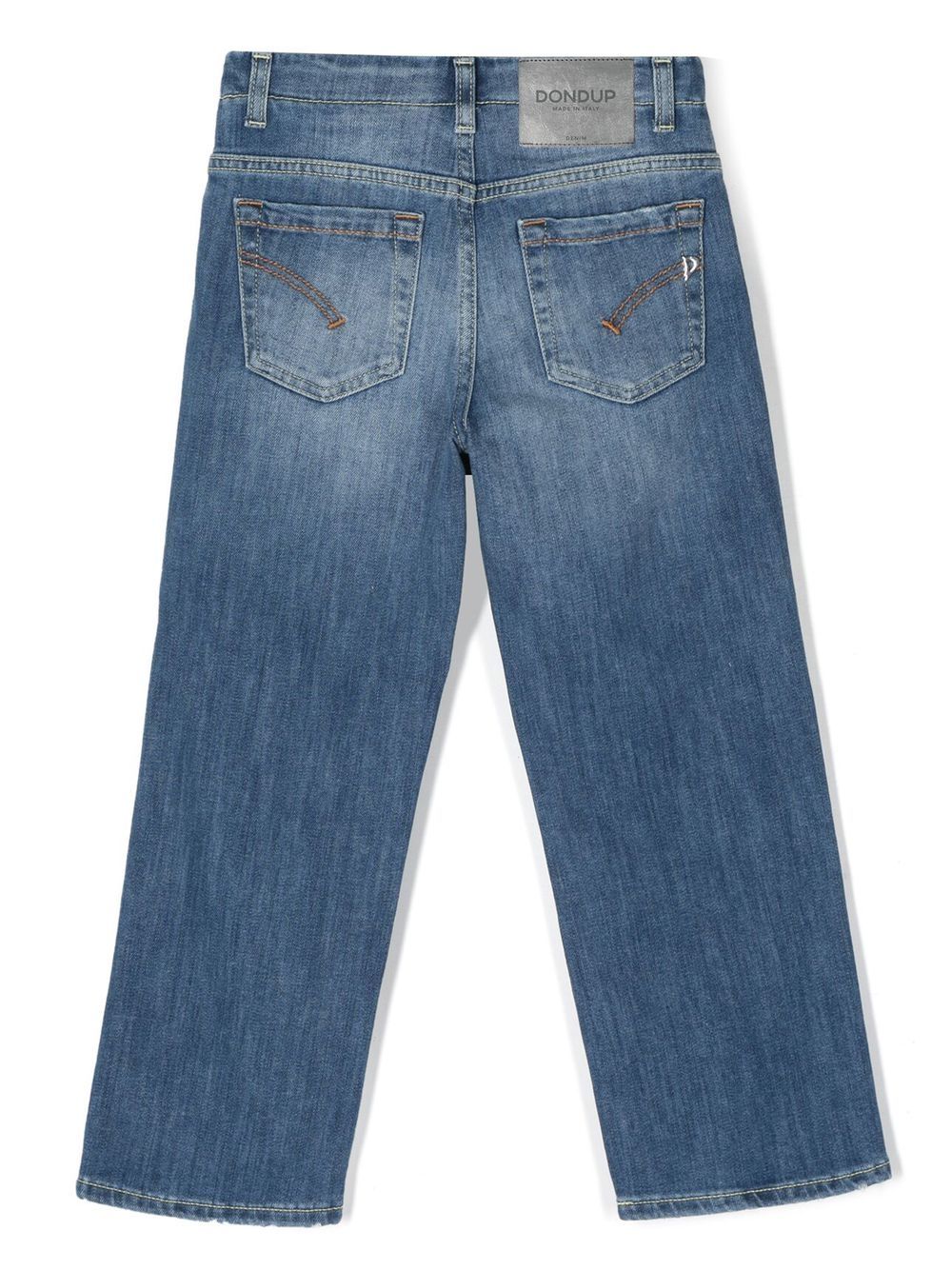 DONDUP KIDS Jeans met logopatch - Blauw