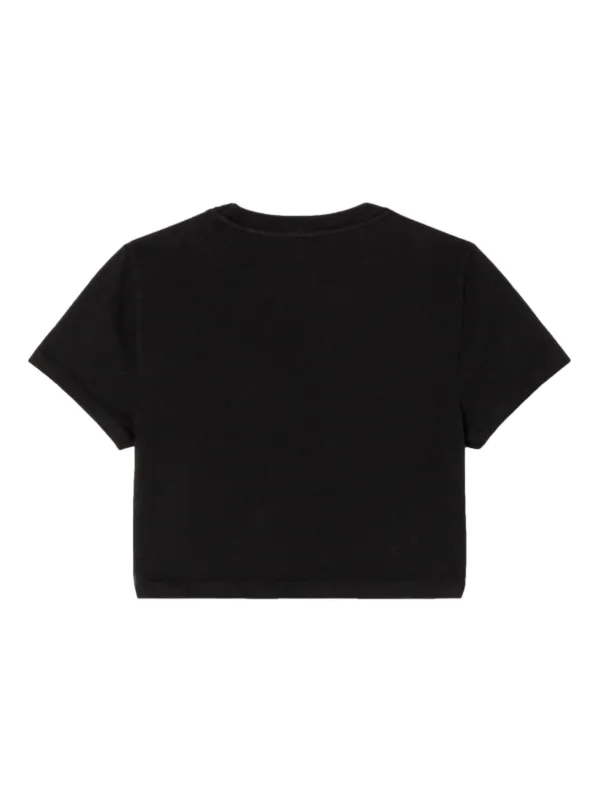 RE/DONE short-sleeve Cropped T-shirt | Black | FARFETCH