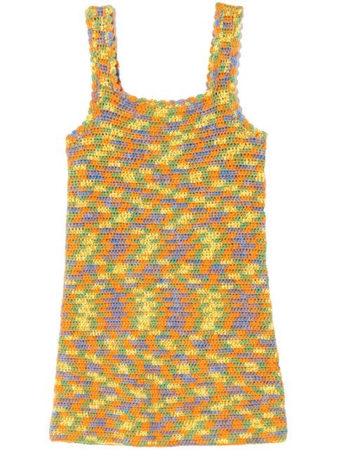 RE/DONE crochet knit sleeveless dress