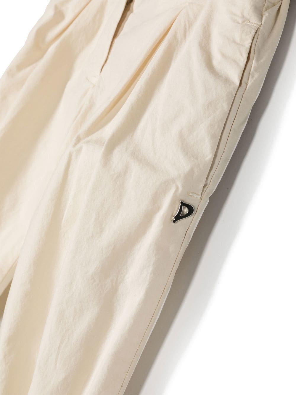 Shop Dondup Logo-lettering Casual Trousers In Neutrals