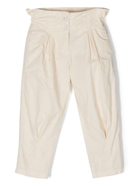 DONDUP KIDS logo-lettering casual trousers