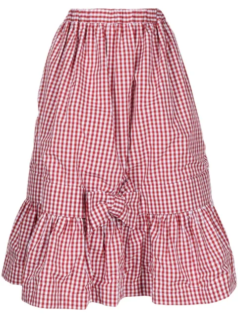 Comme Des Garçons Girl check-print full skirt 