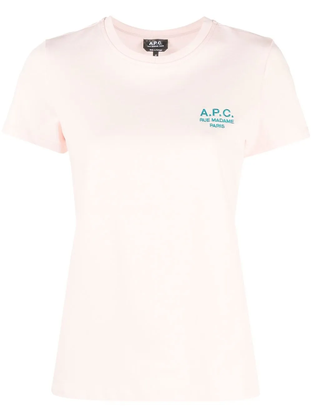 

A.P.C. logo-print short-sleeve T-shirt - Pink