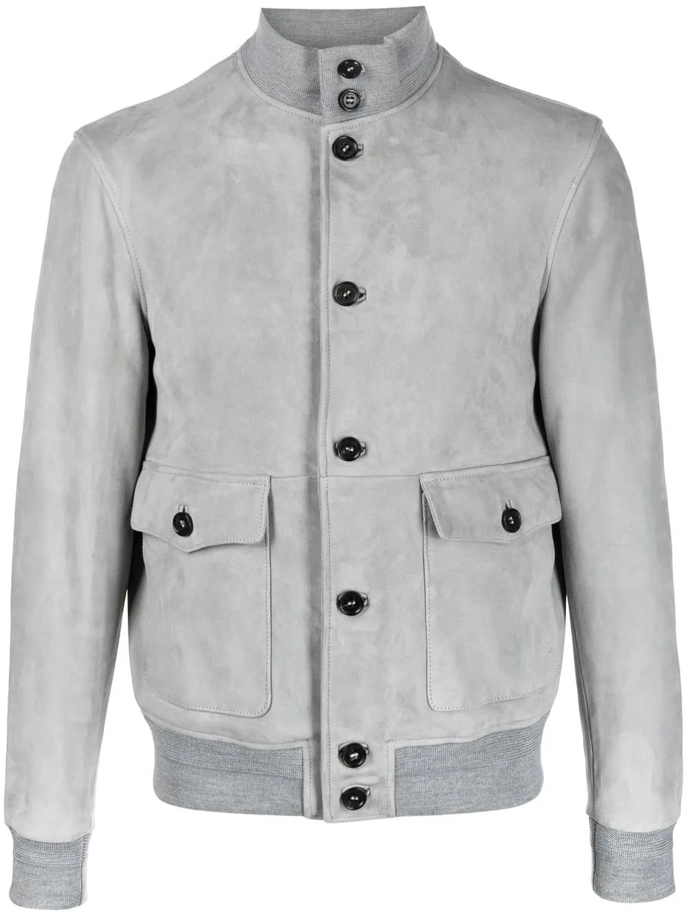 

Drumohr long-sleeved lambskin jacket - Grey