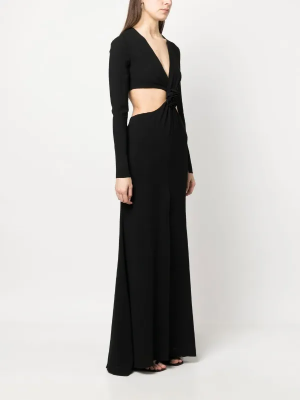cut out panel dress Blumarine Cut-out Panel Floor-length Dress