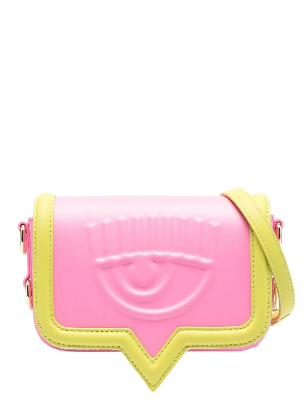 

Chiara Ferragni Eyelike colour-block shoulder bag - Pink