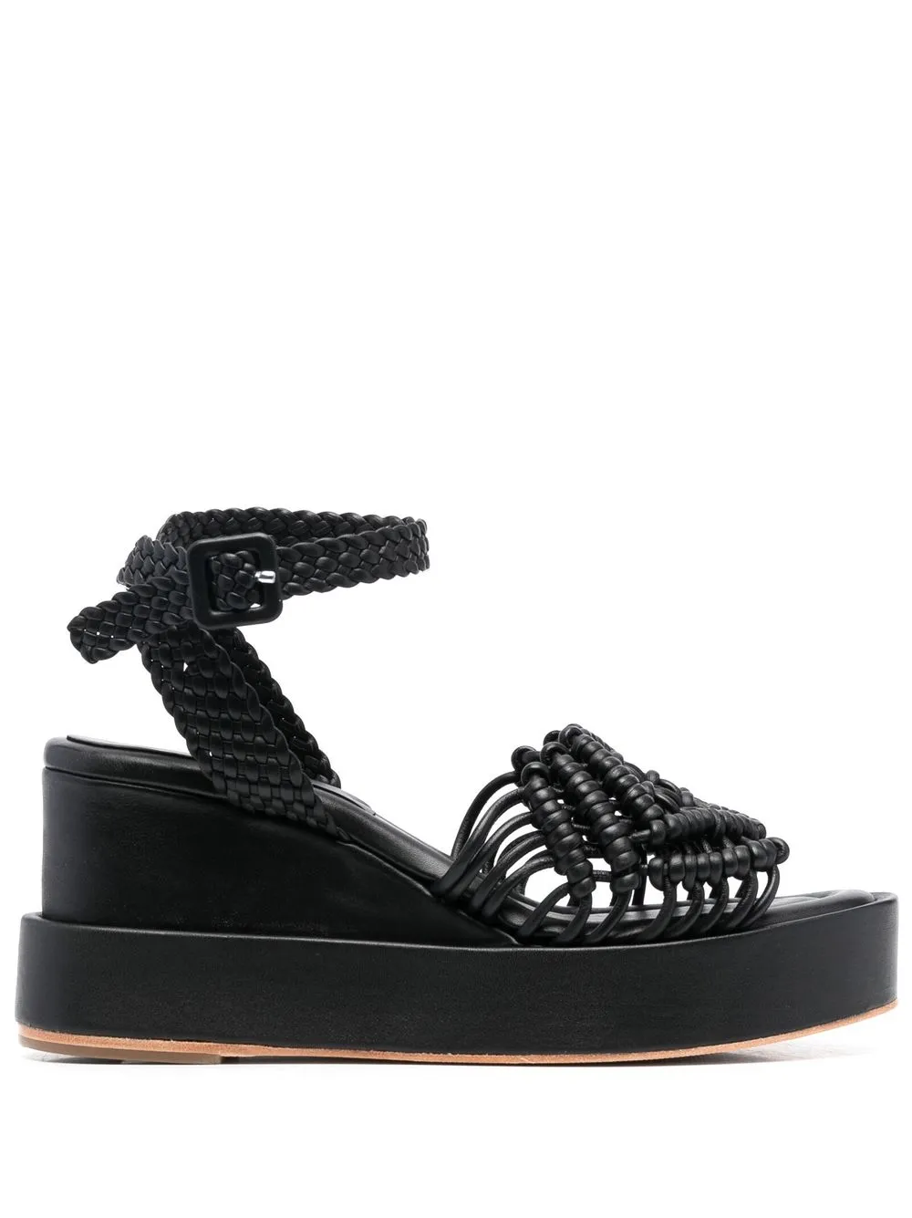 

Paloma Barceló 85mm interwoven sandals - Black