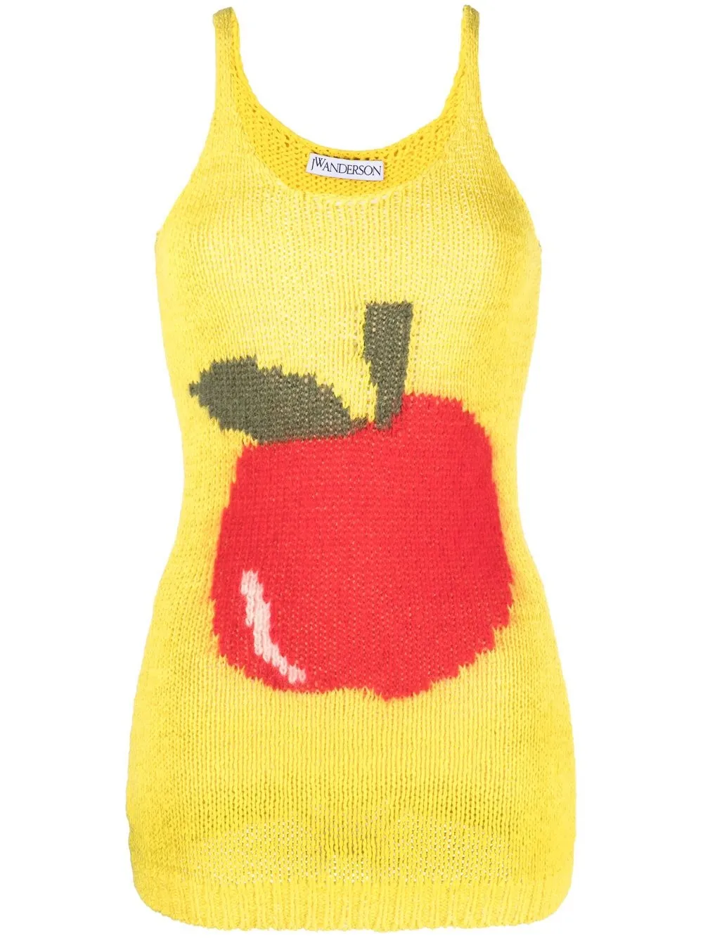 

JW Anderson graphic-intarsia tank top - Yellow