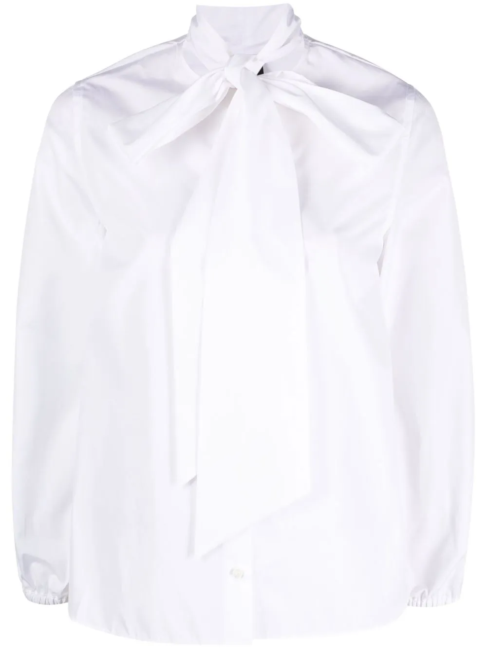 

ASPESI tie-neck long-sleeve shirt - White