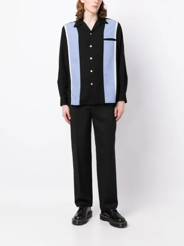 WACKO MARIA 50's Striped Cotton Shirt - Farfetch