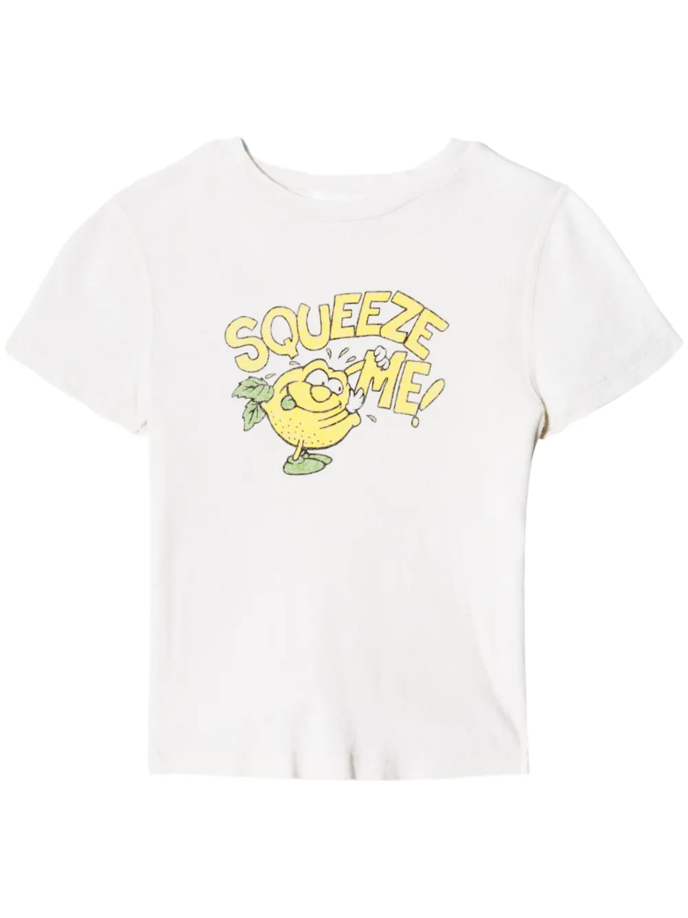 Re/done Logo-print Short-sleeve T-shirt In White