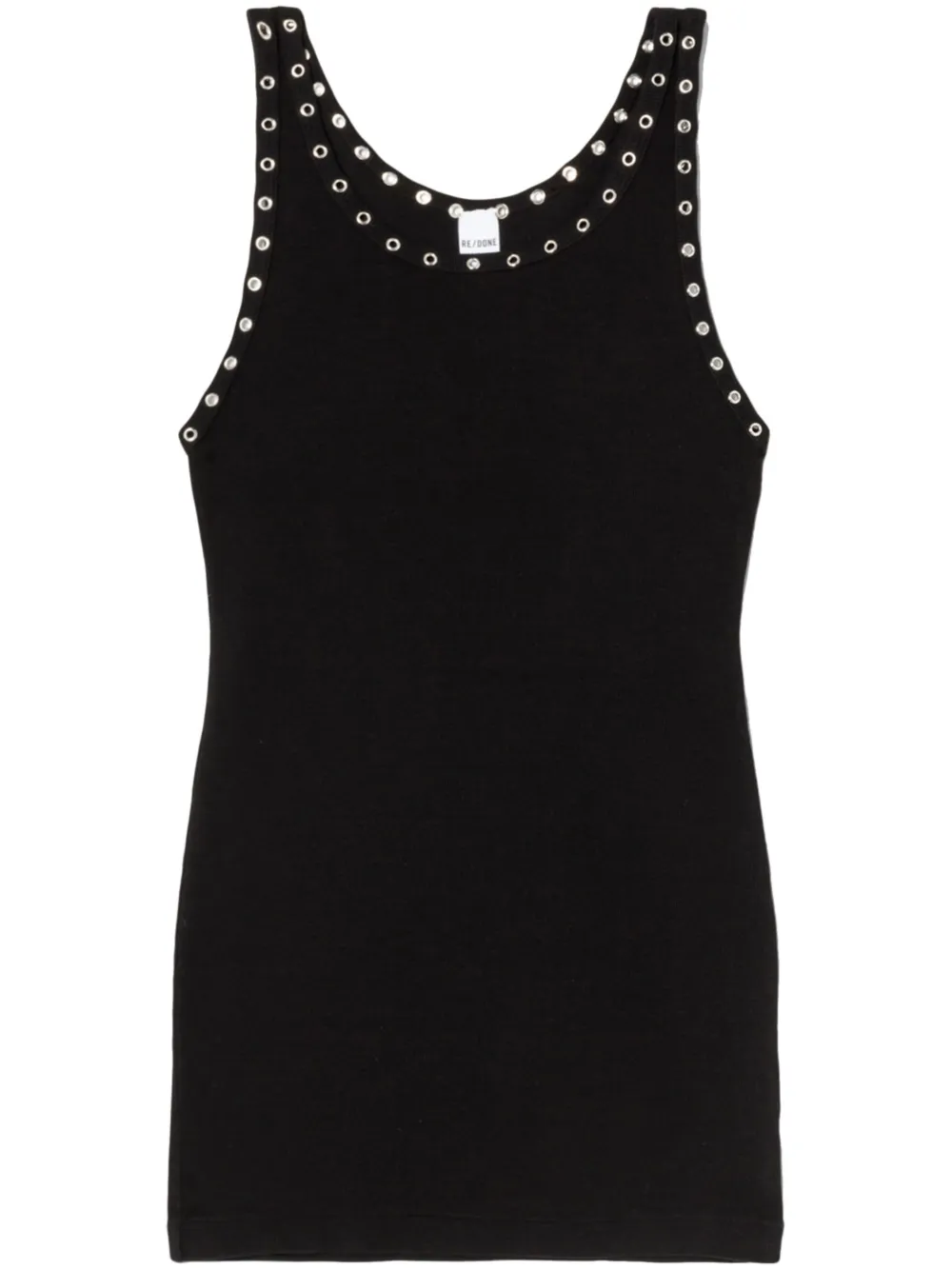 RE/DONE Eyelet stretchcotton Tank Dress Farfetch