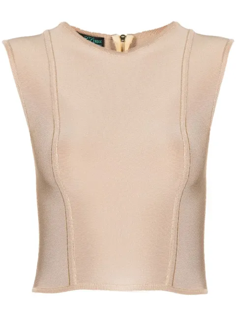 Herve L. Leroux bandage-style cropped top