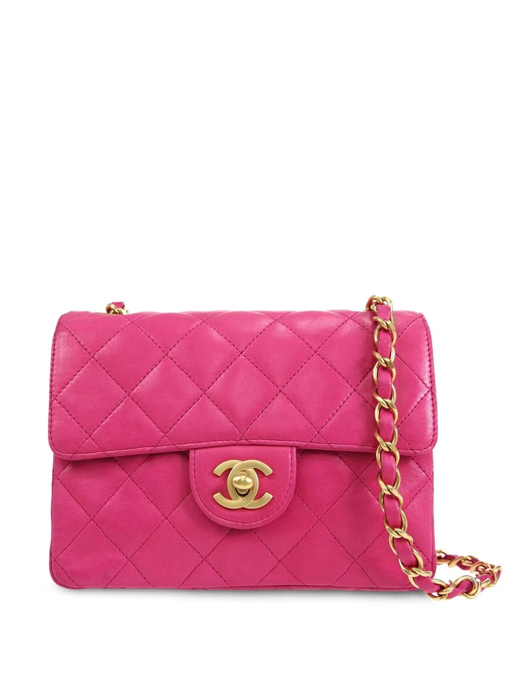 

CHANEL Pre-Owned 2000 mini Classic Flap shoulder bag - Pink