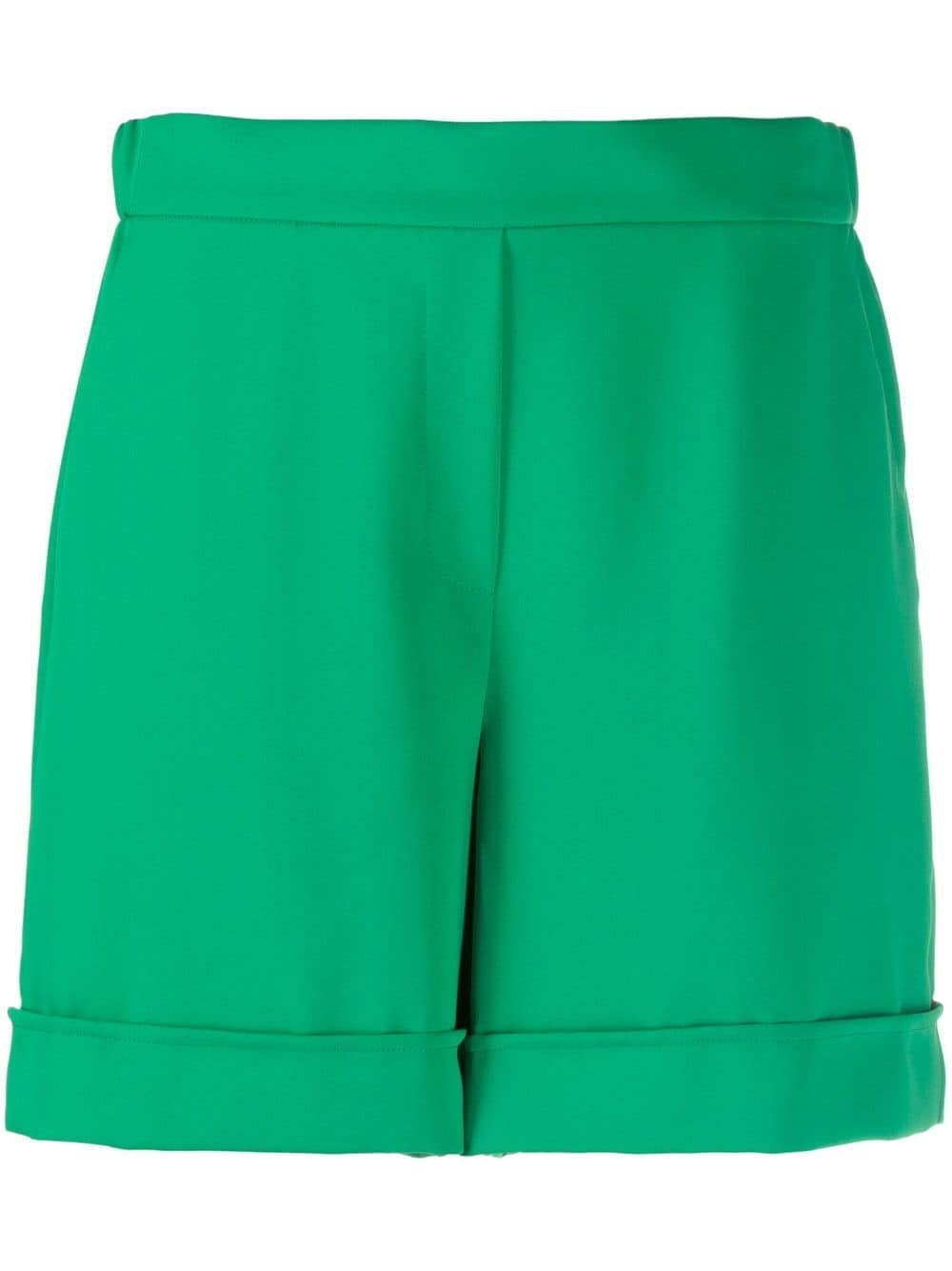 P.a.r.o.s.h Elasticated-waistband Detail Shorts In Green