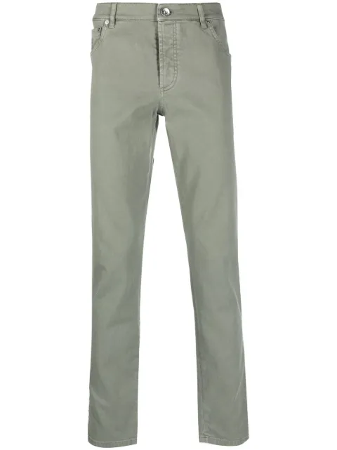 Brunello Cucinelli five-pocket straight-leg trousers