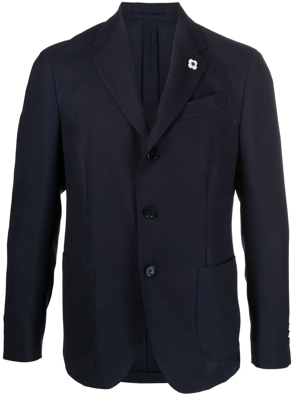 

Lardini blazer con detalle de broche - Azul