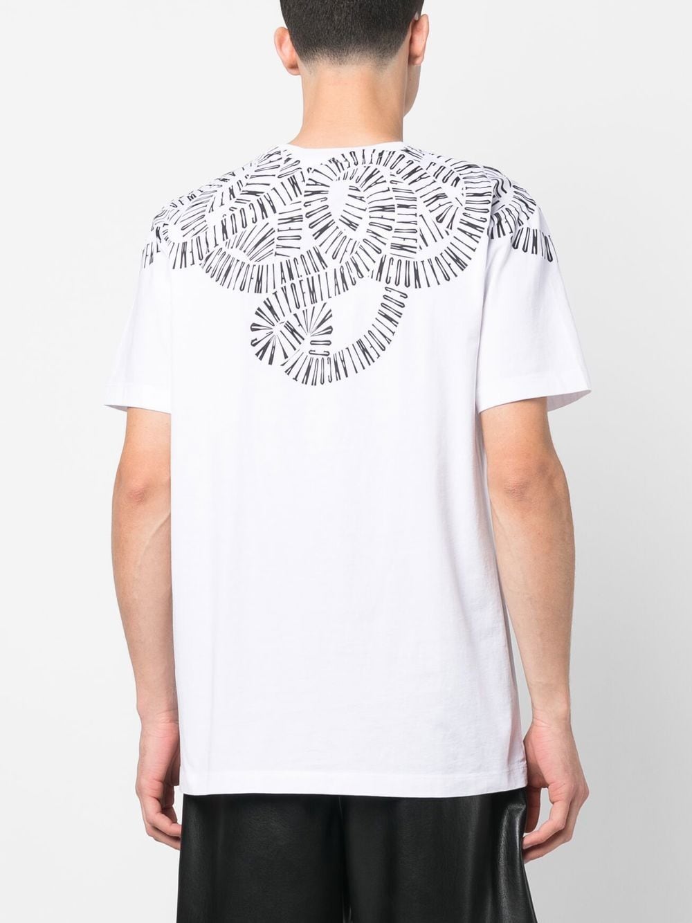 Shop Marcelo Burlon County Of Milan Logo-print T-shirt In Weiss