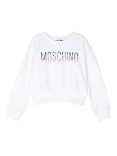 Moschino Kids logo-print detail sweatshirt