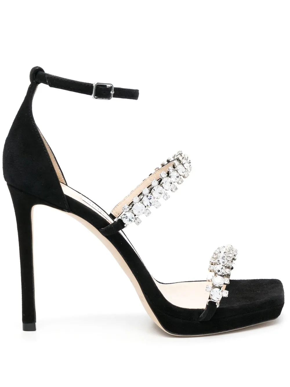 

Jimmy Choo 105mm crystal-embellished sandals - Black