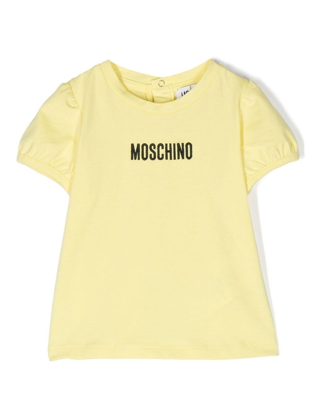 Moschino Kids Jurken set met logoprint - Geel