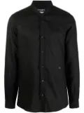 Dolce & Gabbana logo-plaque linen shirt - Black
