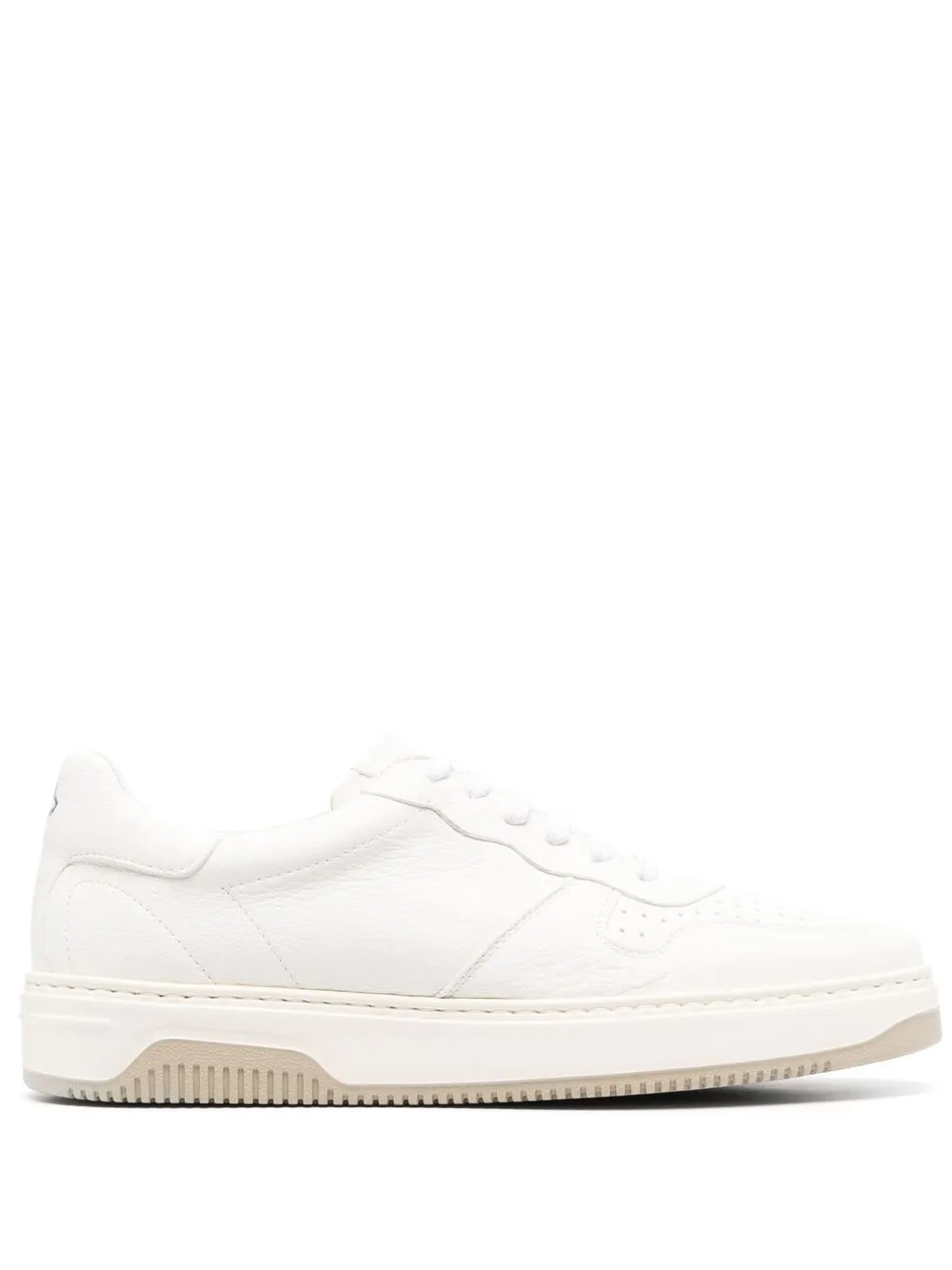 

Tagliatore lace-up low-top leather sneakers - White