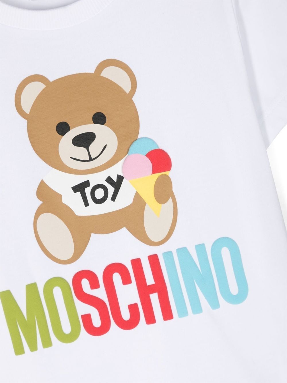 Moschino Kids Teddy Bear logo-print T-shirt - Farfetch