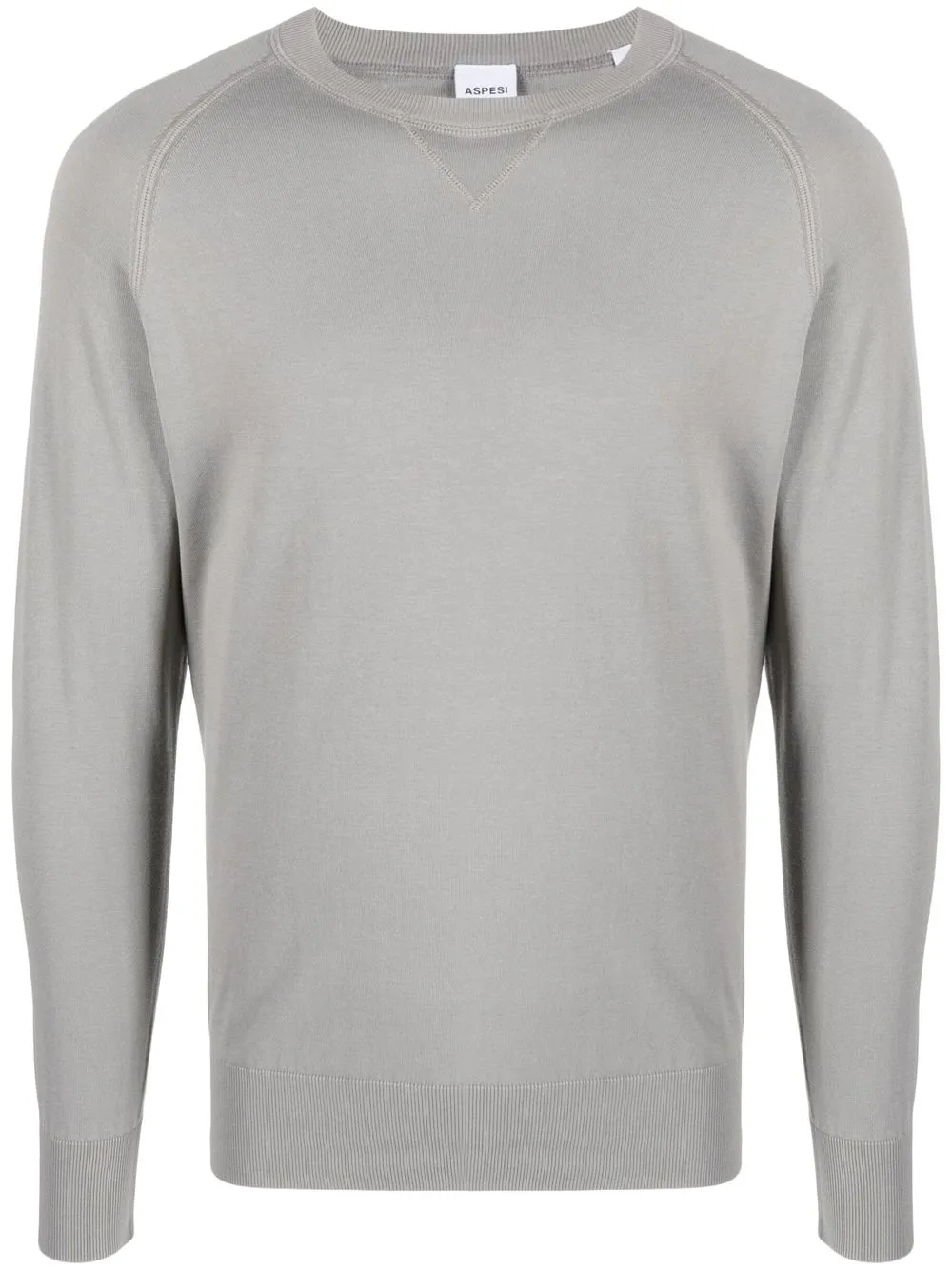 

ASPESI long-sleeve cotton jumper - Grey