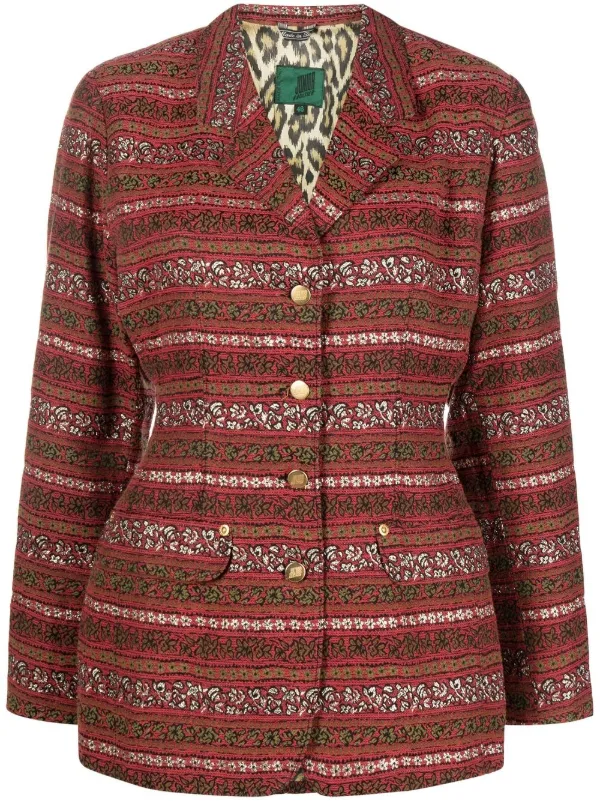 JEAN PAUL GAULTIER 1990年代 Jean Paul Gaultier Pre-Owned 1990s グラフィック シングルジャケット