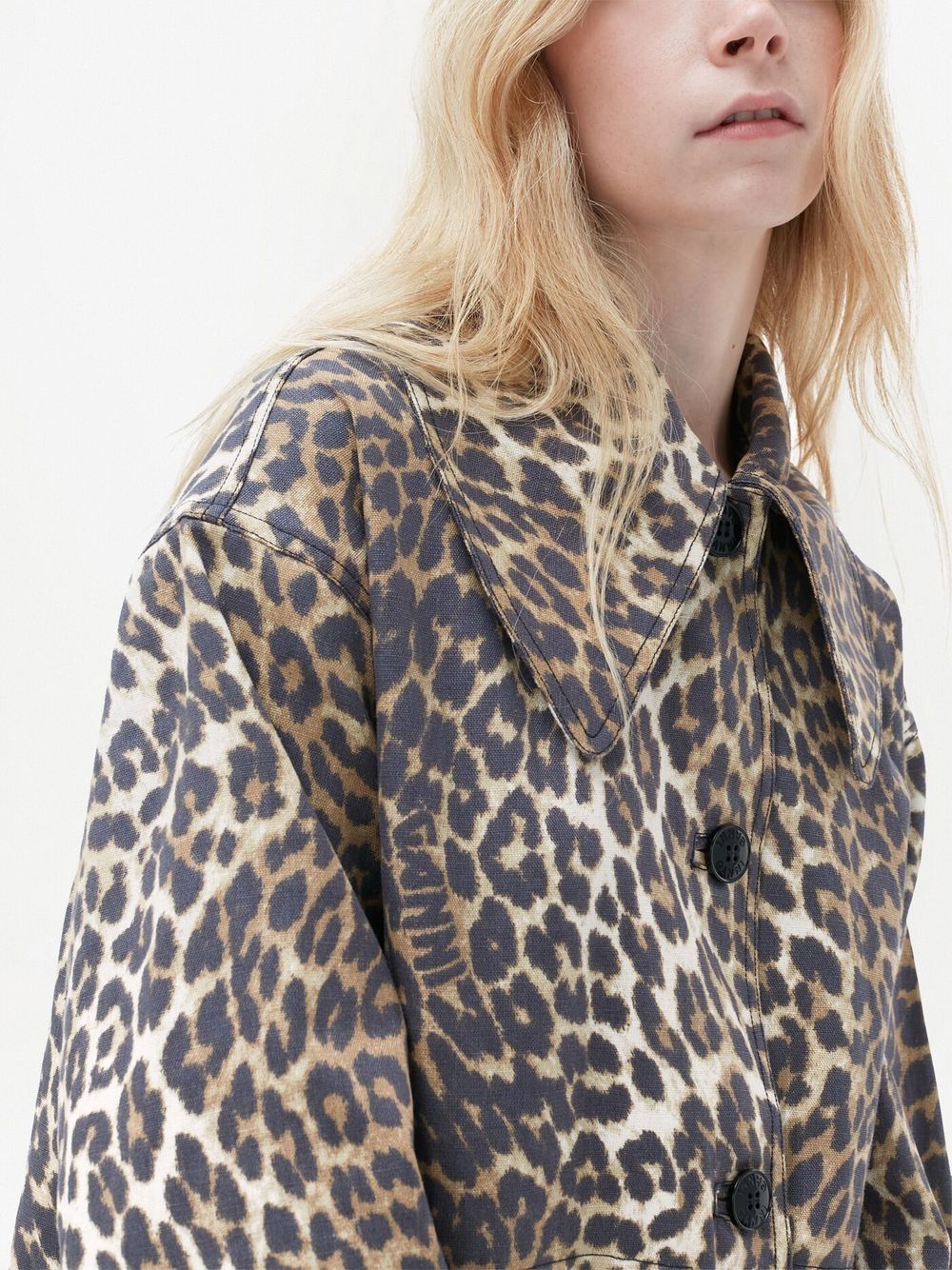 GANNI Leopard Print Coat - Farfetch