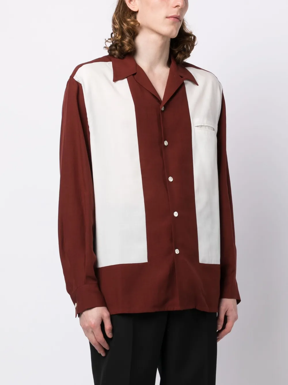 WACKO MARIA 50's Striped Cotton Shirt - Farfetch