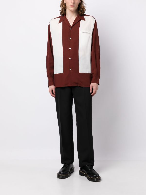 WACKO MARIA 50's Striped Cotton Shirt - Farfetch