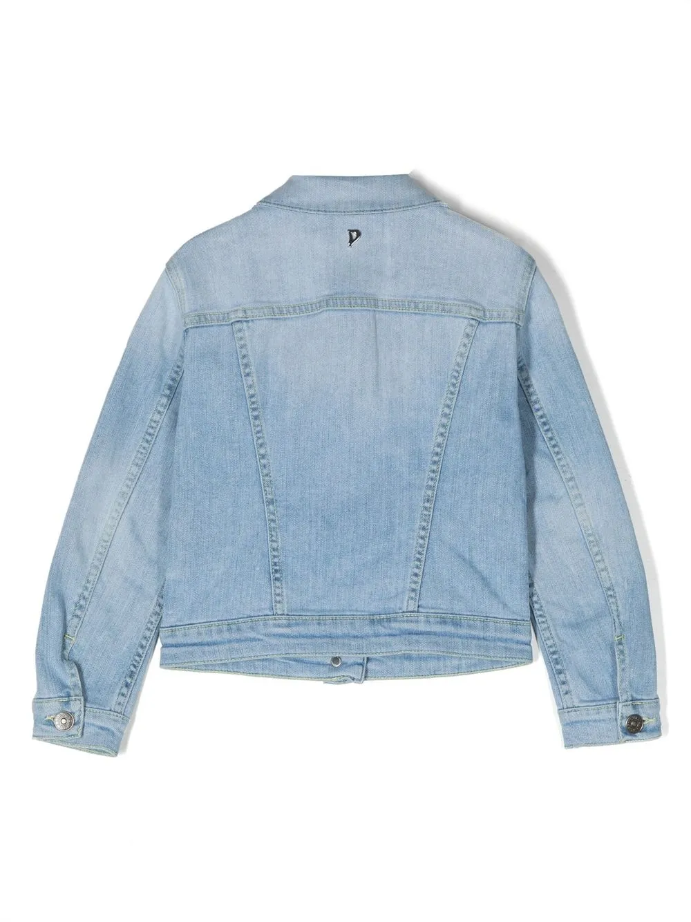 Image 2 of DONDUP KIDS light-wash denim jacket