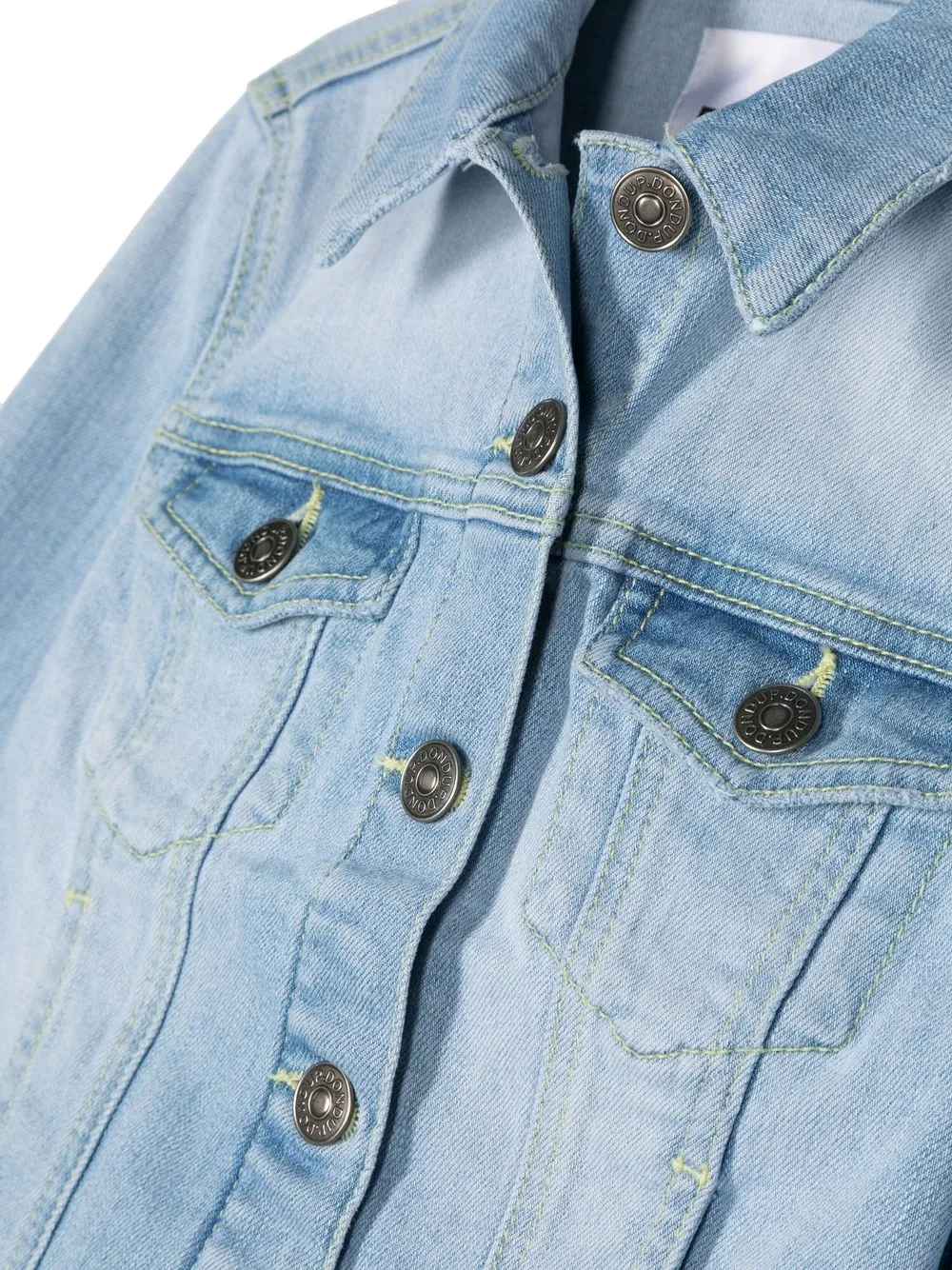 Shop Dondup Light-wash Denim Jacket In Blue