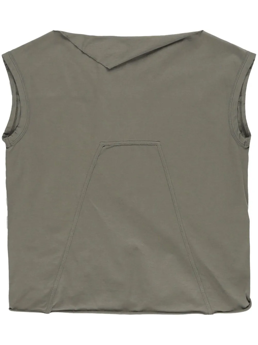 

Rick Owens neck-flap sleeveless T-shirt - Green